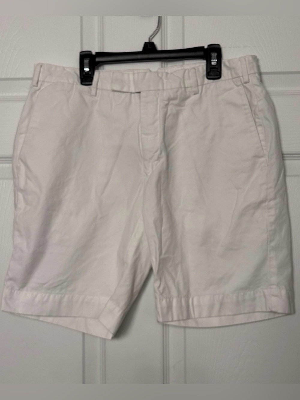 Polo by Ralph Lauren White Flat Front Men's Shorts Sz 32 Slim GI Fit
